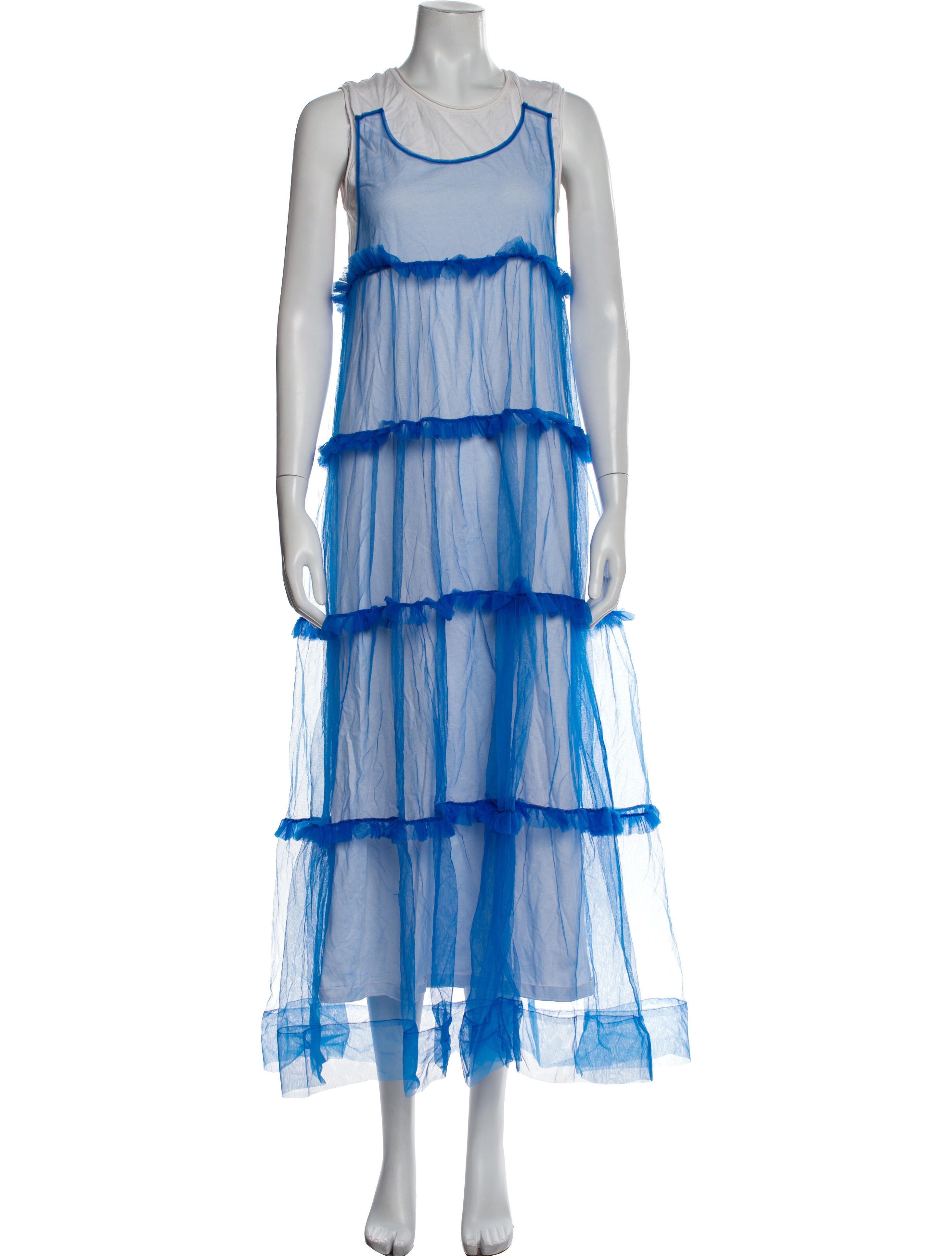 P.A.R.O.S.H. Printed Midi Length Dress